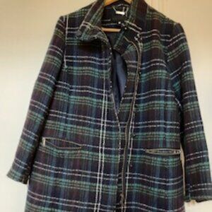 Vintage Plaid Winter Coat